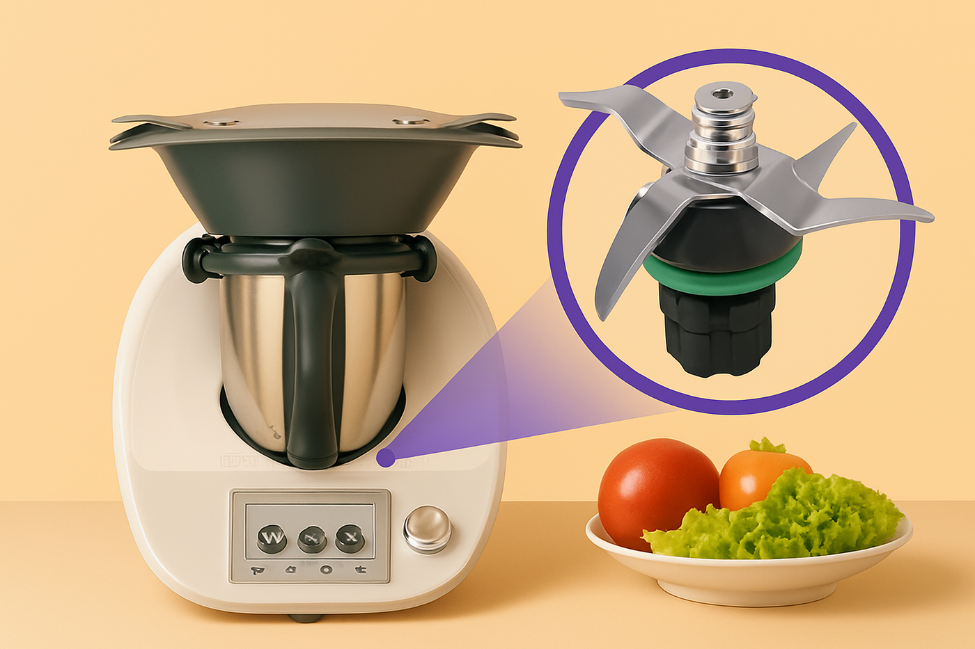 Couteau pour Thermomix TM7-TM6